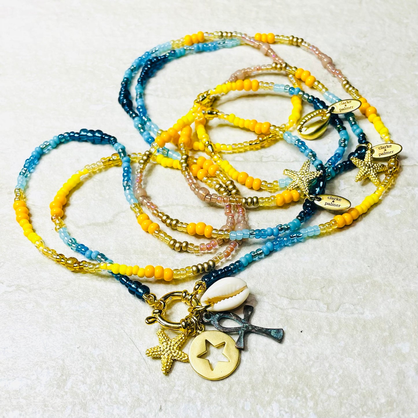 Sun Sea & Sand Clasp Necklace