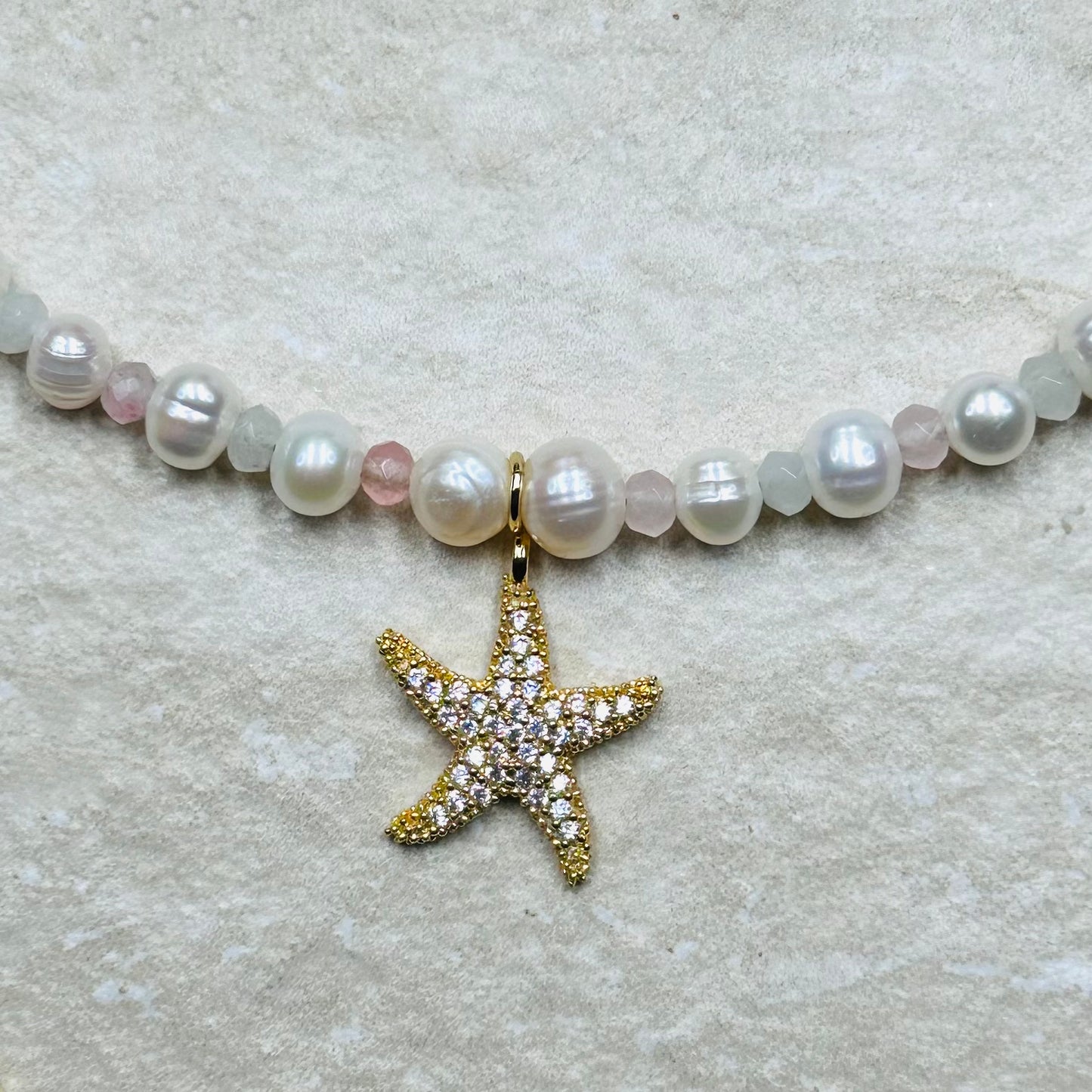 Pearl Charm Pendant Necklace