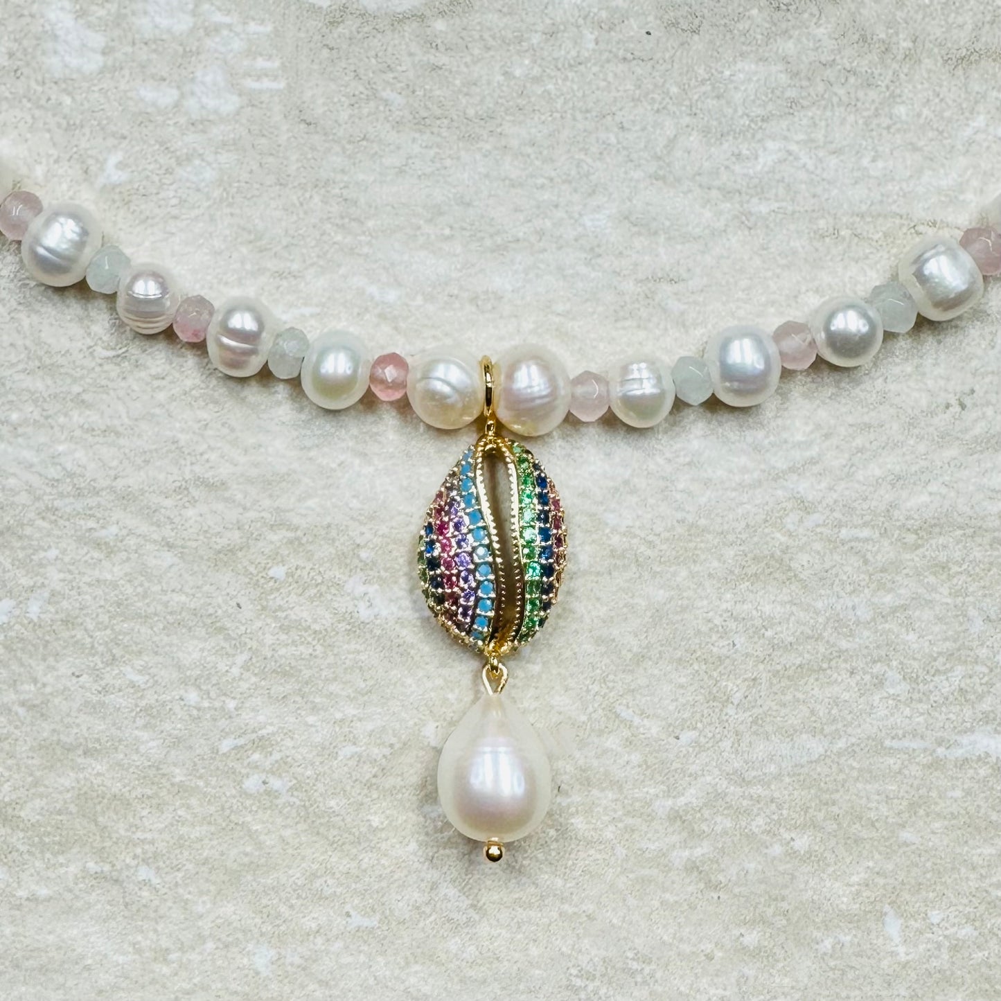 Pearl Charm Pendant Necklace