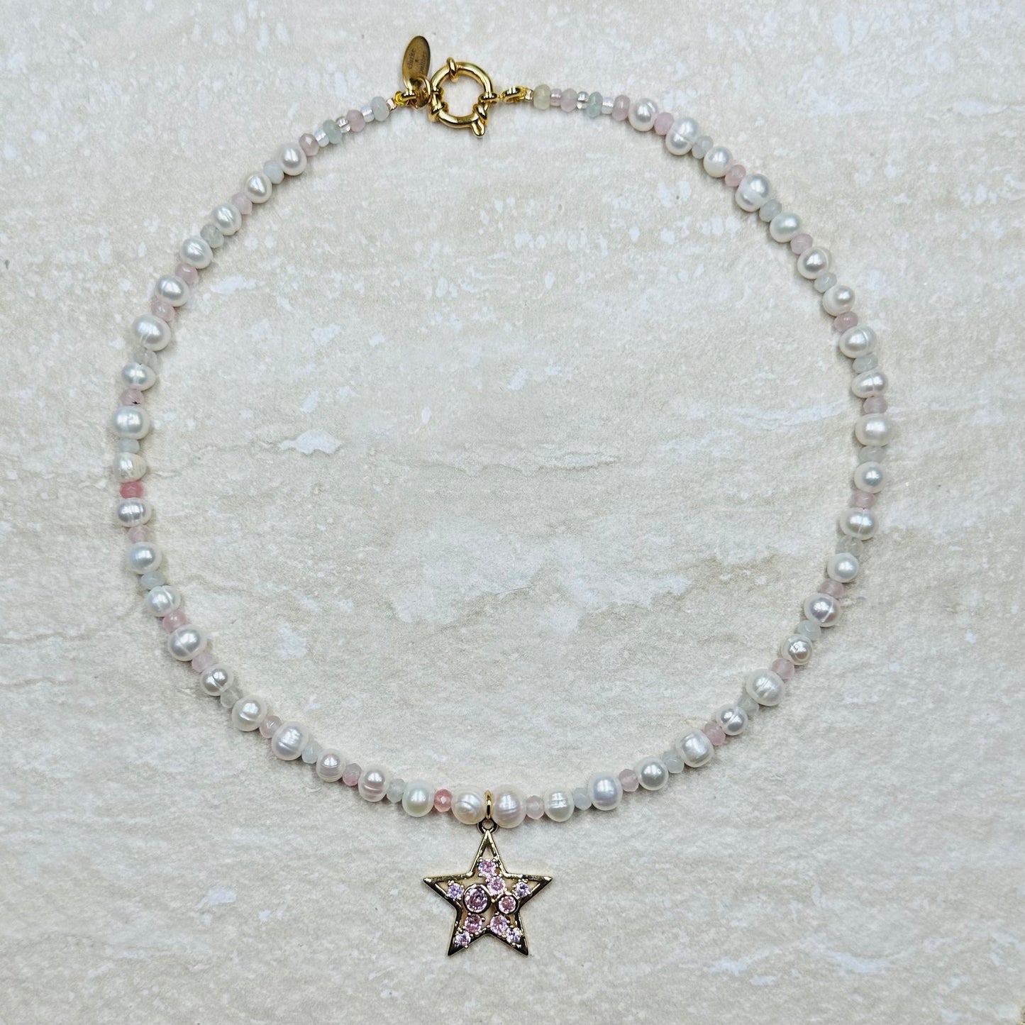 Pearl Charm Pendant Necklace