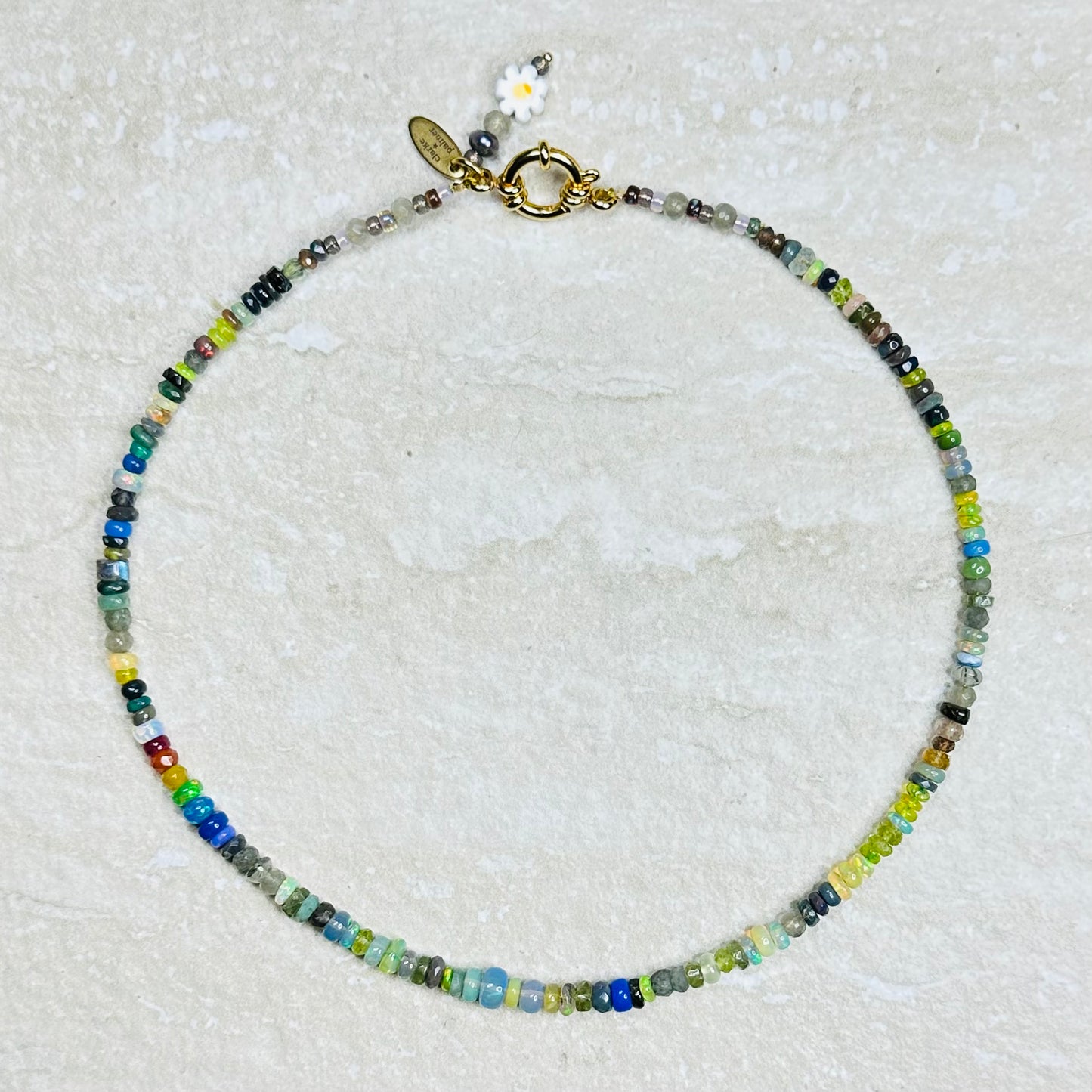 Neon Fantasy Ethiopian Opal Necklace