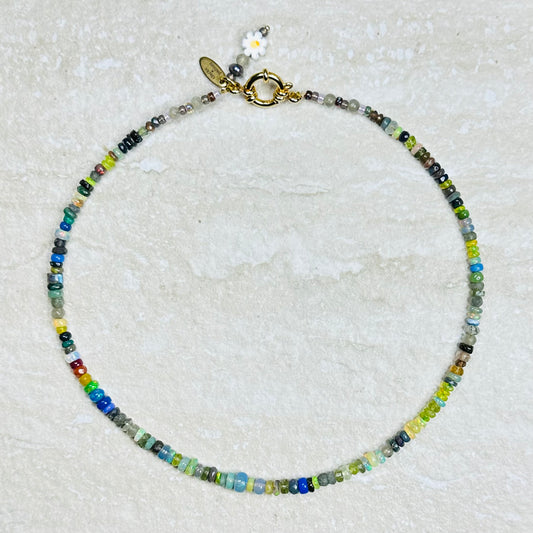 Neon Fantasy Ethiopian Opal Necklace