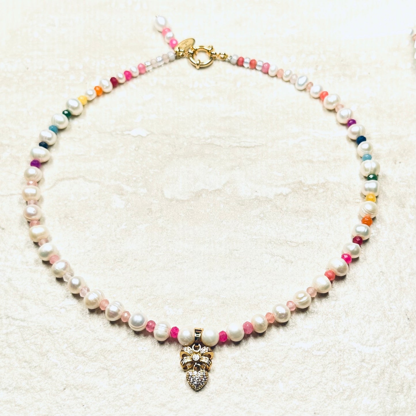 Marie Antoinette Macaron Pearl Necklace