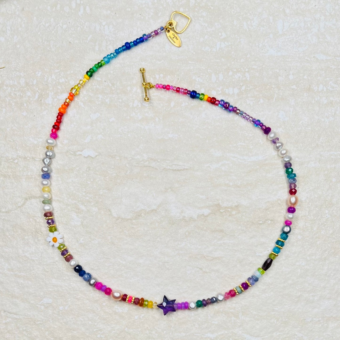 Neon Fantasy Precious Lucky Star Necklace