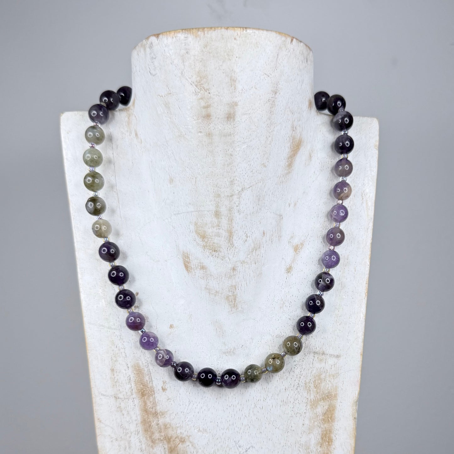 Chakra Energy Necklace | 8mm Natural Stones | Handmade London | Clarke Palmer