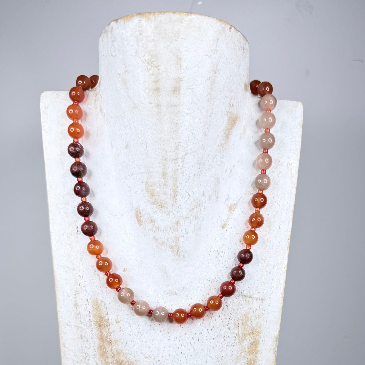 Chakra Energy Necklace | 8mm Natural Stones | Handmade London | Clarke Palmer