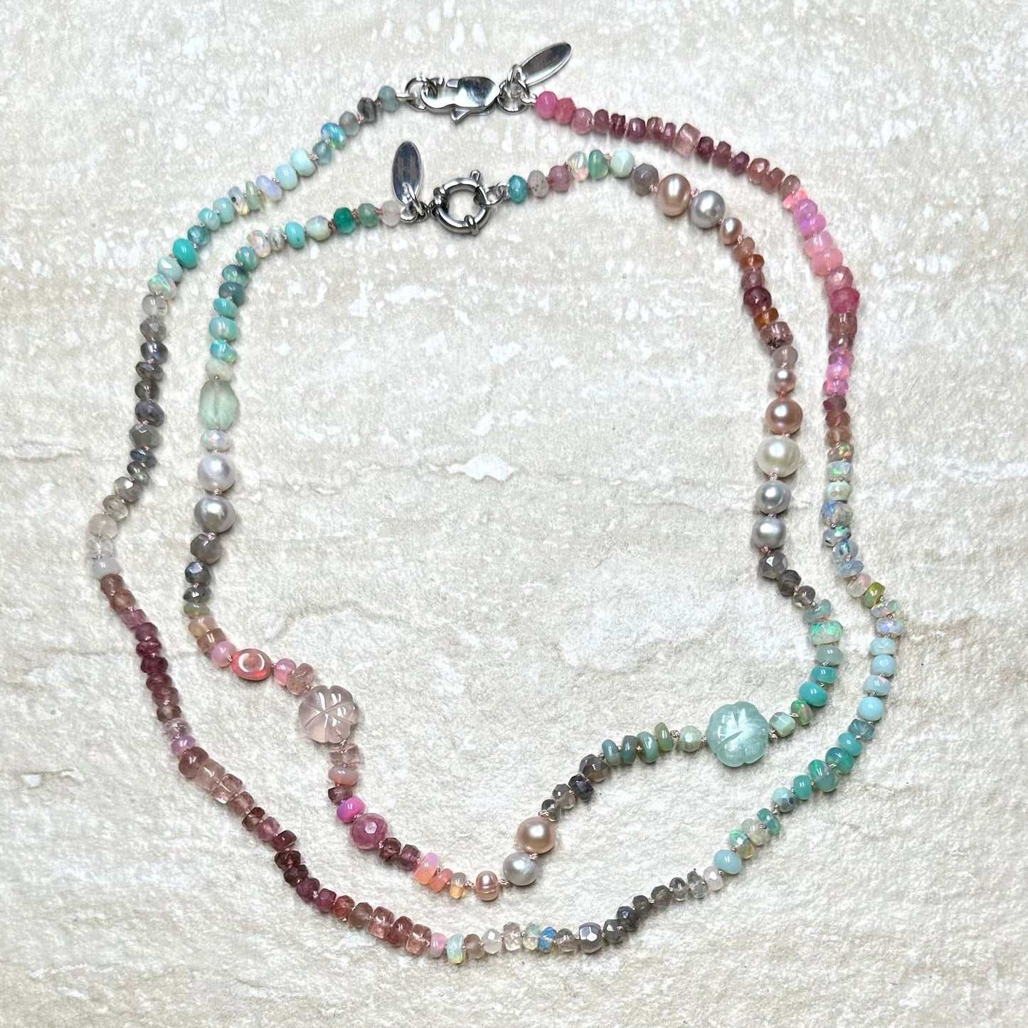 Heavenly Love Gemstone Ombré Necklace