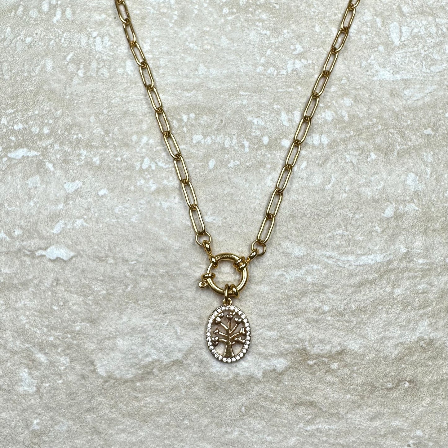 Gold Vermeil Charm Necklace