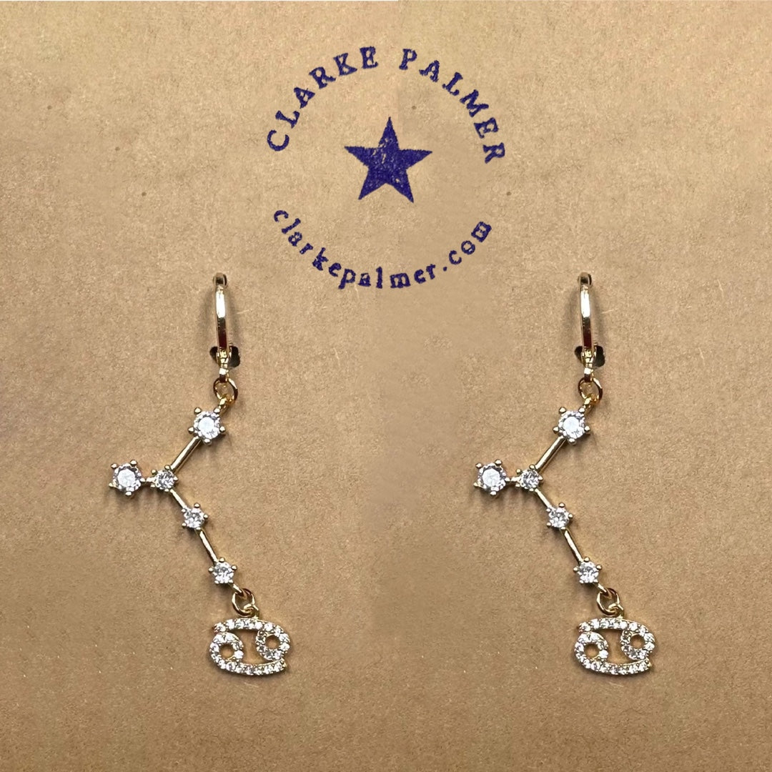 Constellation Horoscope Charm Earrings