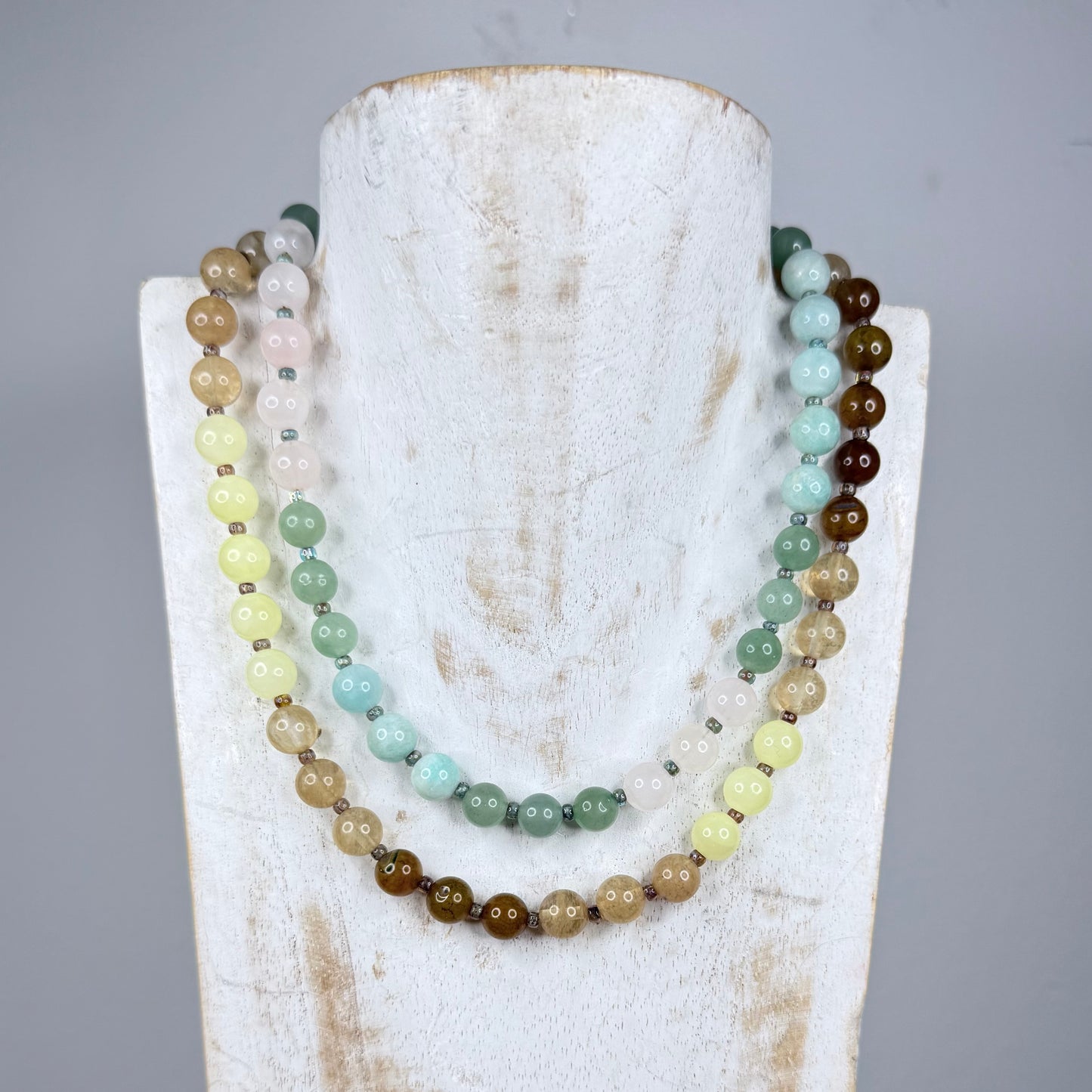 Chakra Energy Necklace | 8mm Natural Stones | Handmade London | Clarke Palmer