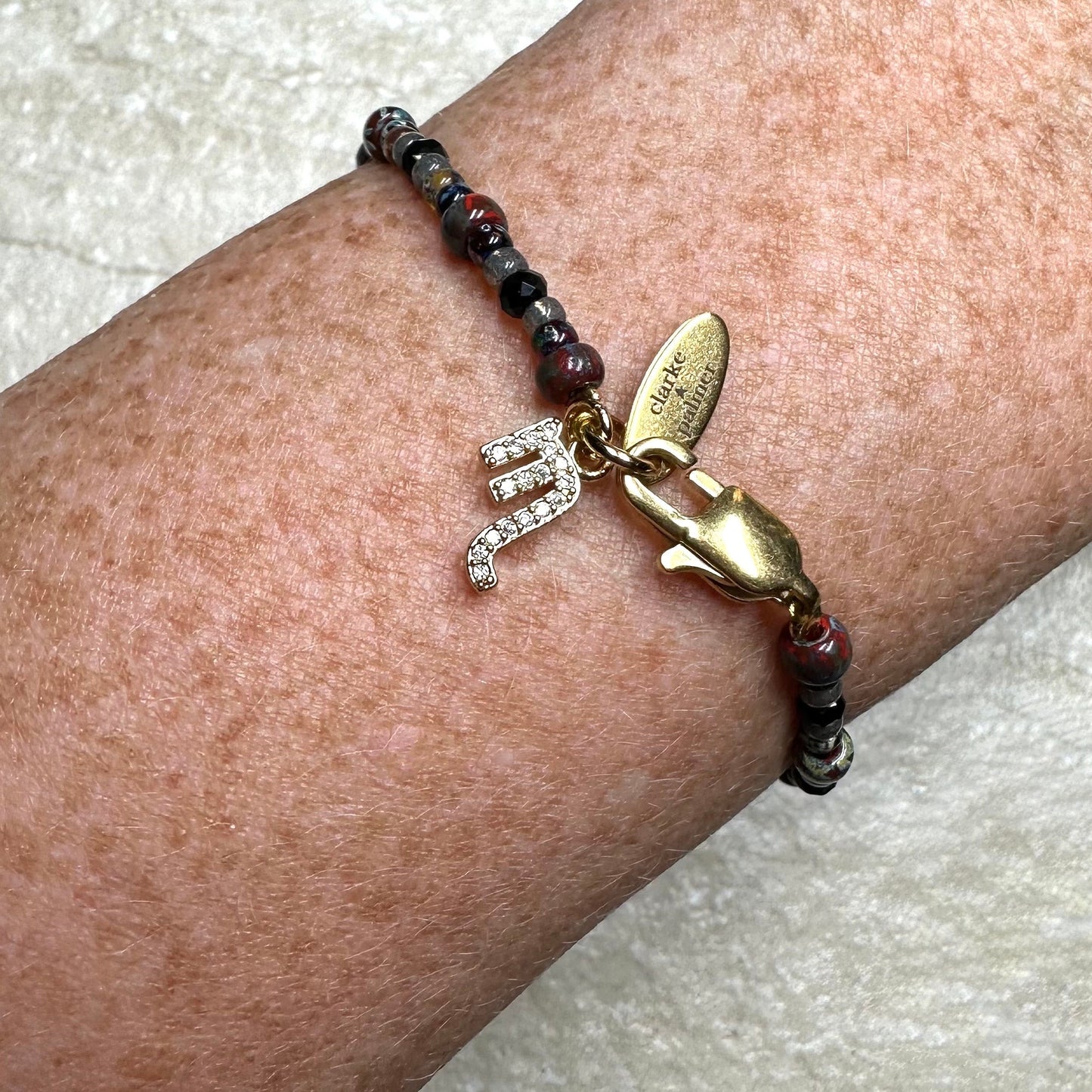 Constellation Star Sign Bracelet | Gold Vermeil Charms, Pearl | Clarke Palmer