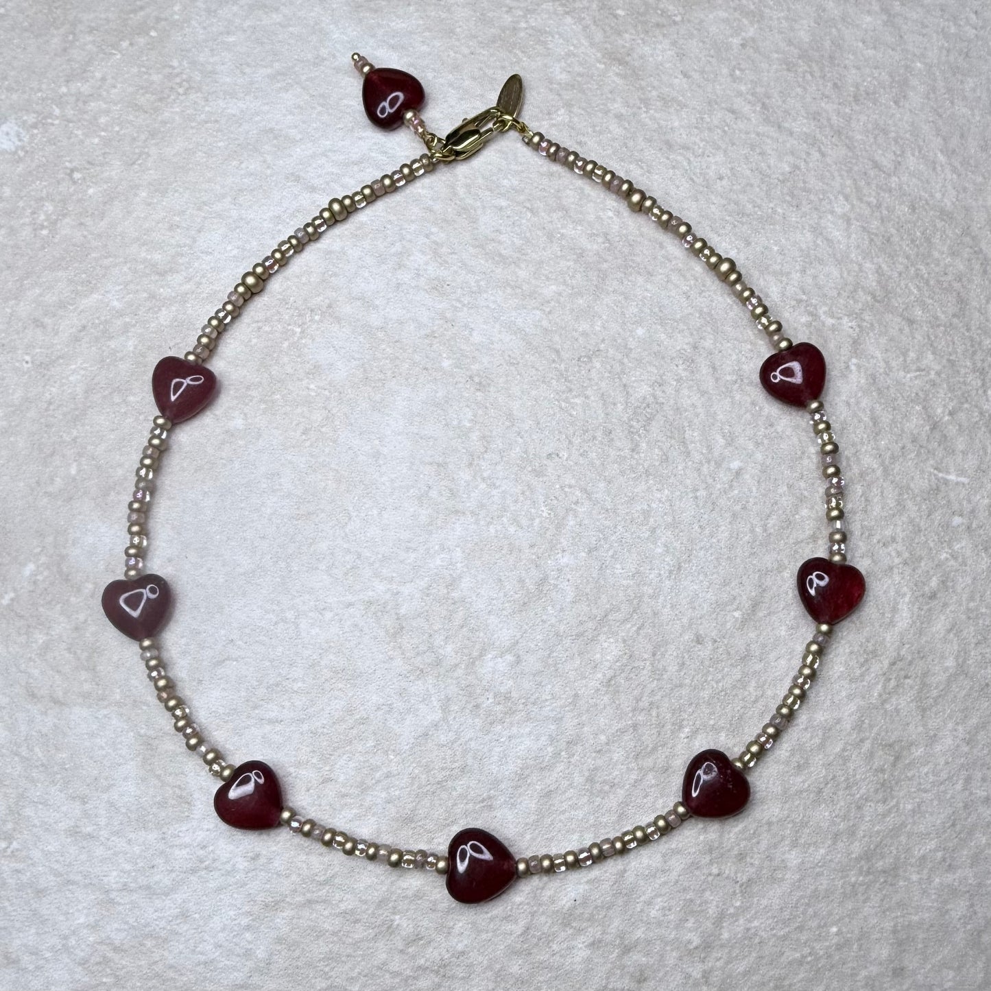 Chain of Hope ‘Wear Your Heart’ Heart Glow Necklace | Chalcedony Heart Necklace | Handmade Gemstone Jewellery | CLARKE PALMER