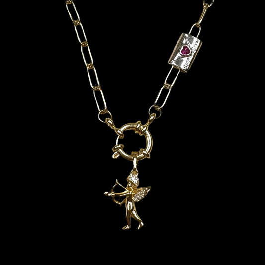 Gold Vermeil Charm Necklace