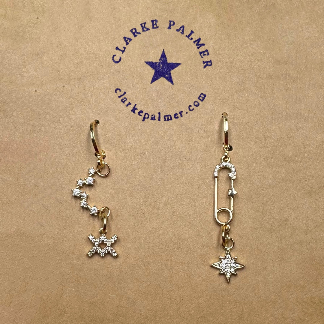 Constellation Horoscope Charm Earrings