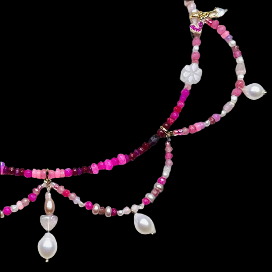 Pearl Ombré Everything  Necklace