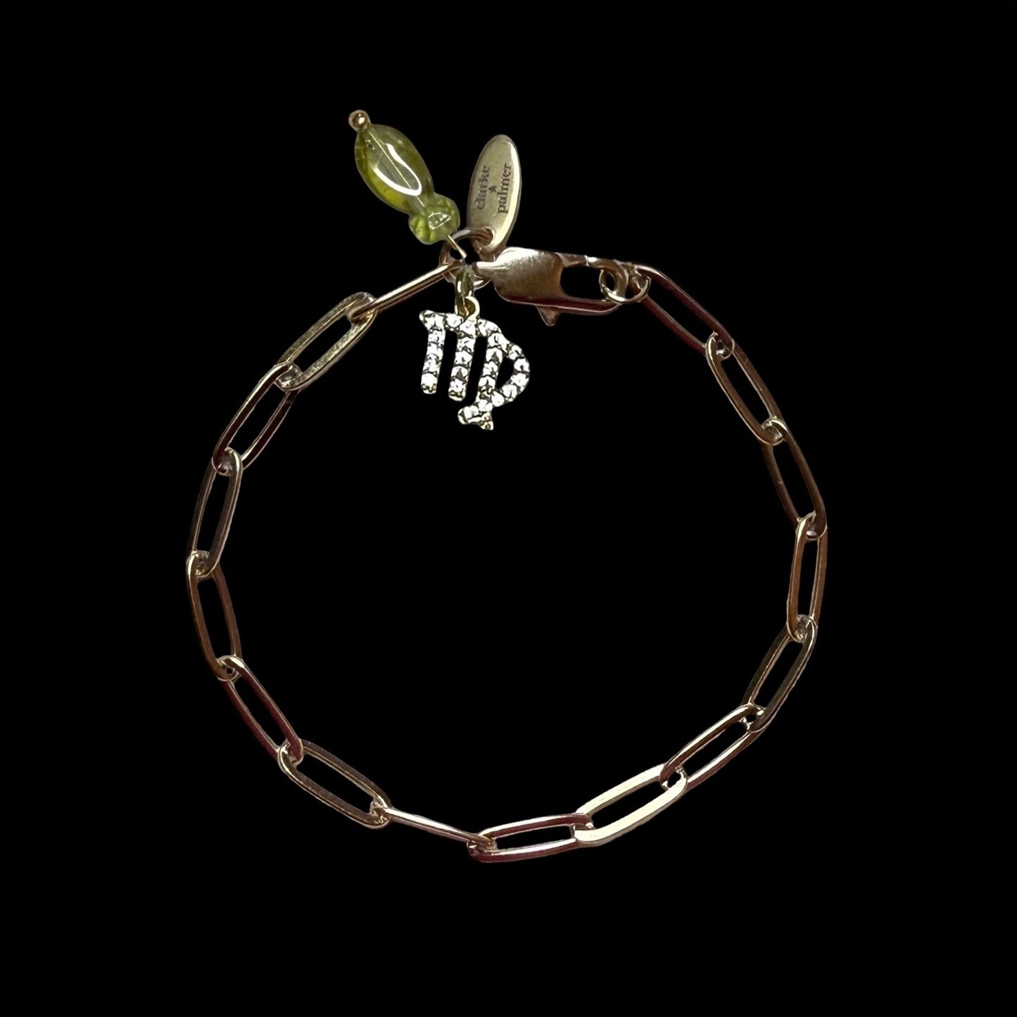 Star Sign & Birthstone Necklace (Gemstone Inlay Edition) | Bracelet & Earring Trio Gold Vermeil Gemstone | CLARKE PALMER