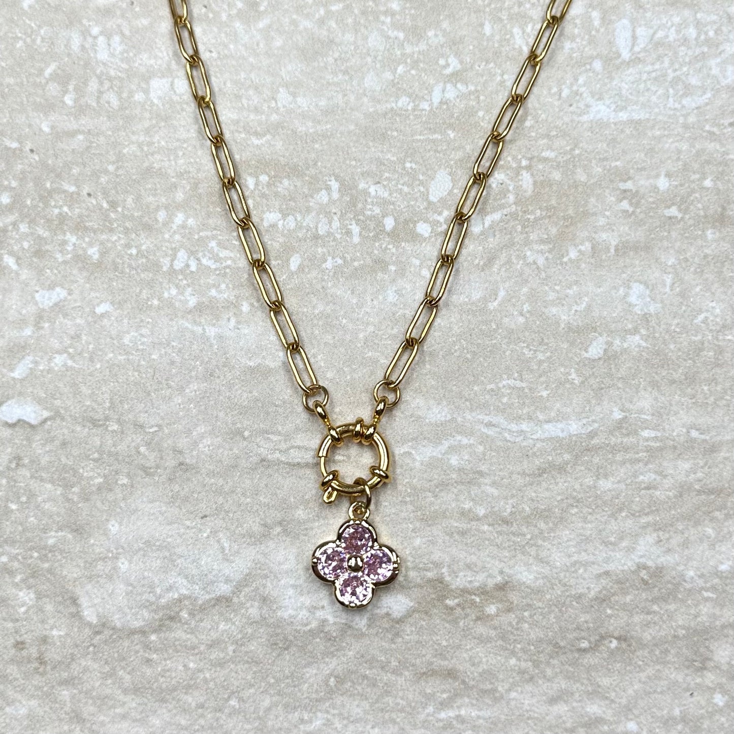 Gold Vermeil Charm Necklace