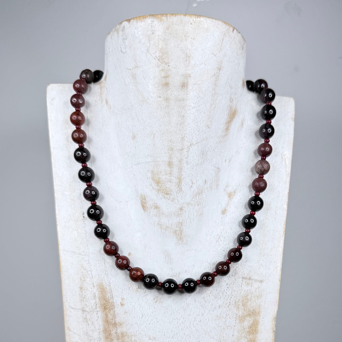 Chakra Energy Necklace | 8mm Natural Stones | Handmade London | Clarke Palmer