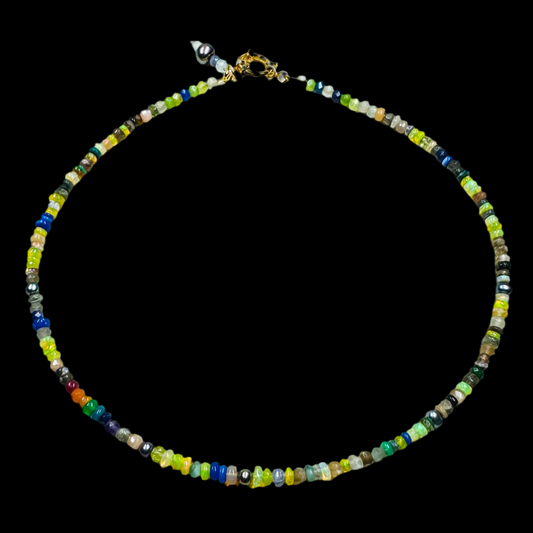 Neon Fantasy Ethiopian Opal Necklace