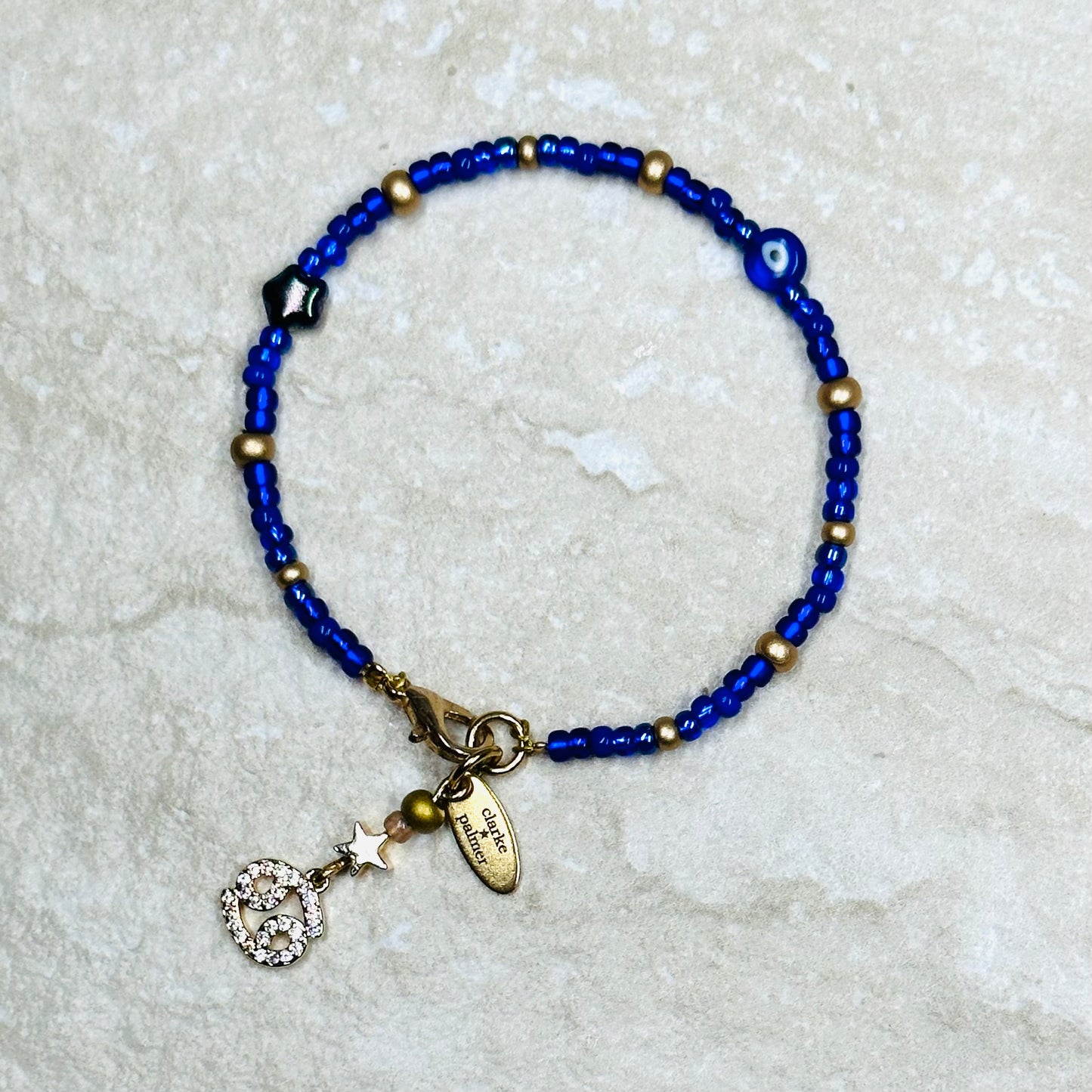 Evil Eye Beaded Horoscope Bracelet