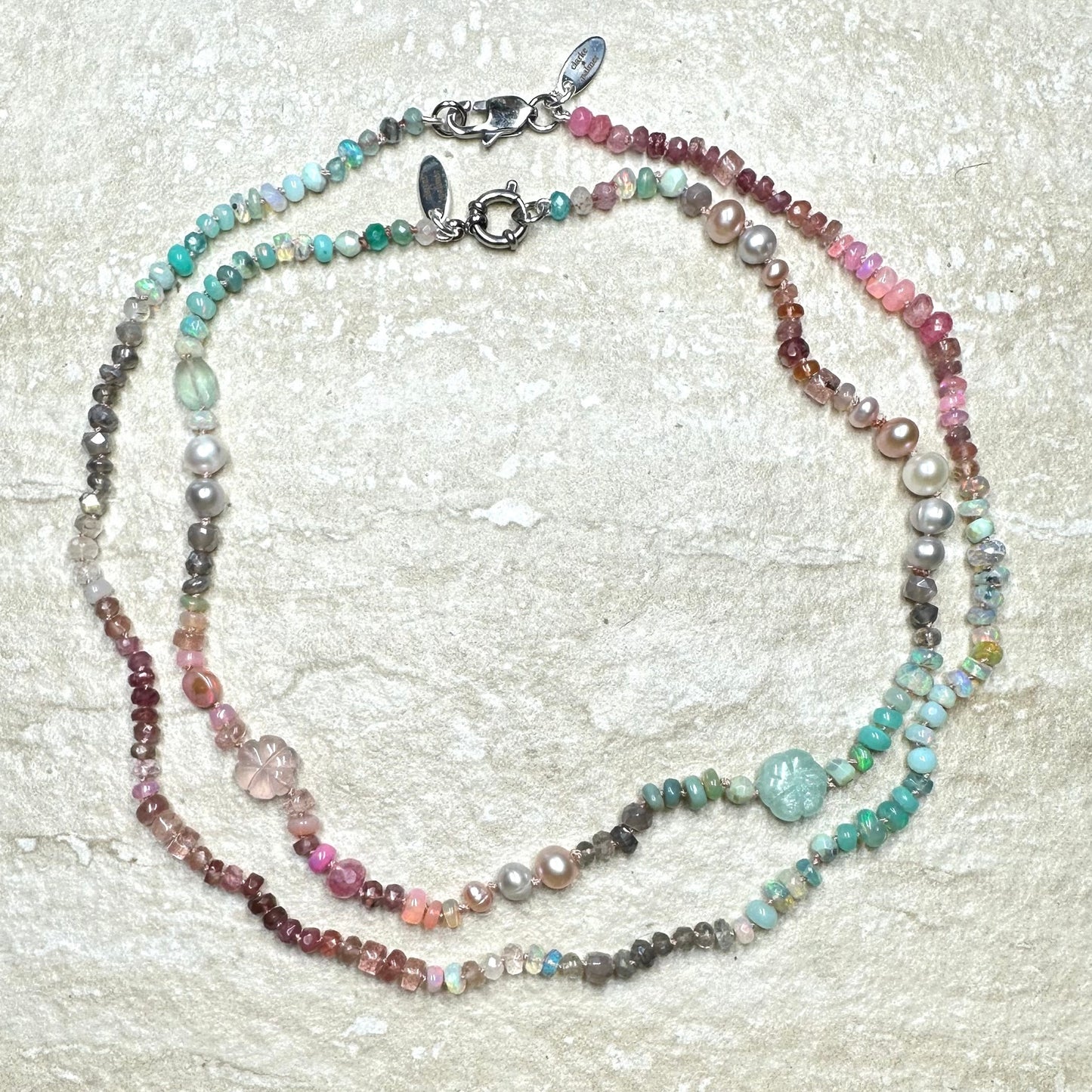 Heavenly Love Gemstone Ombré Necklace