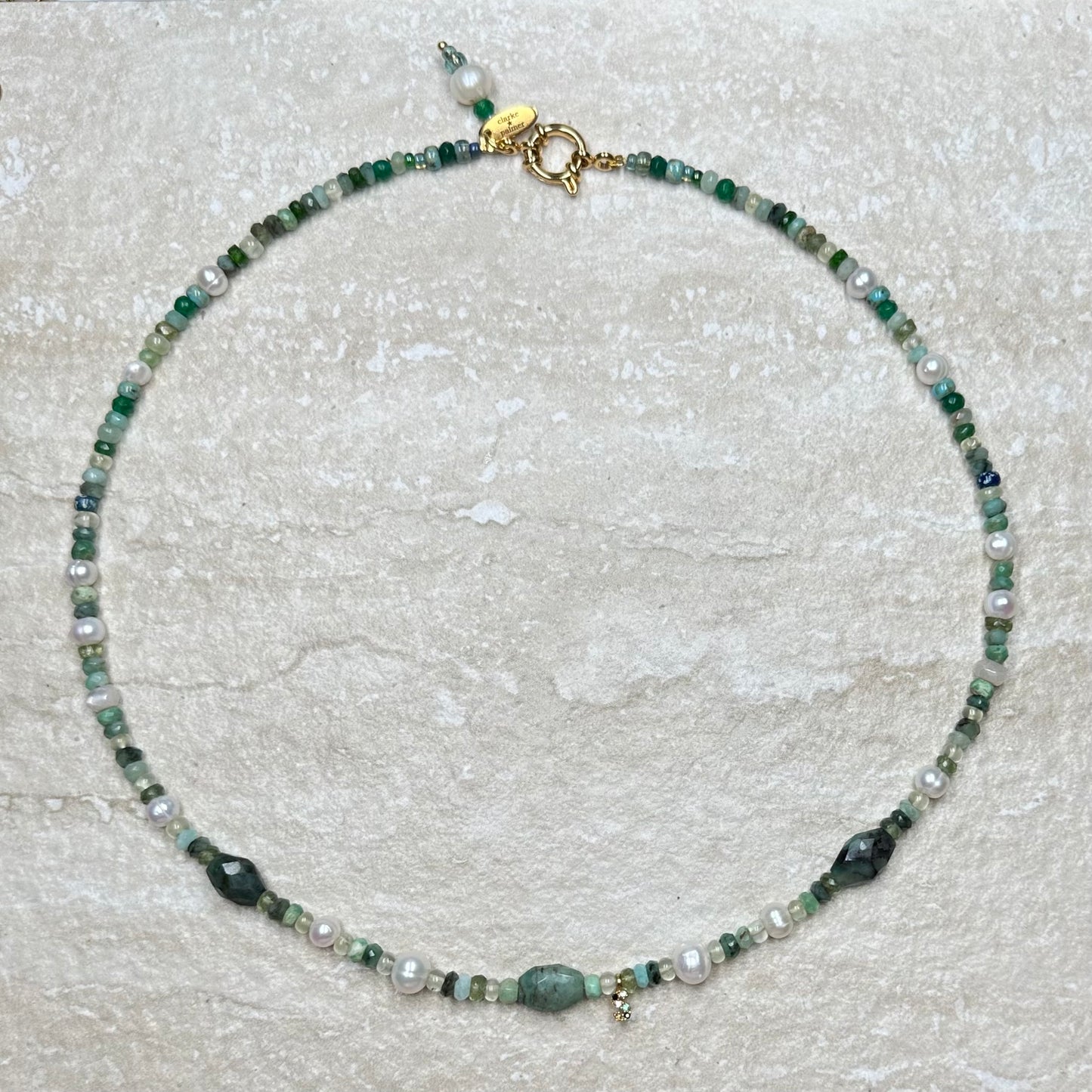 Emerald Pearl Necklace