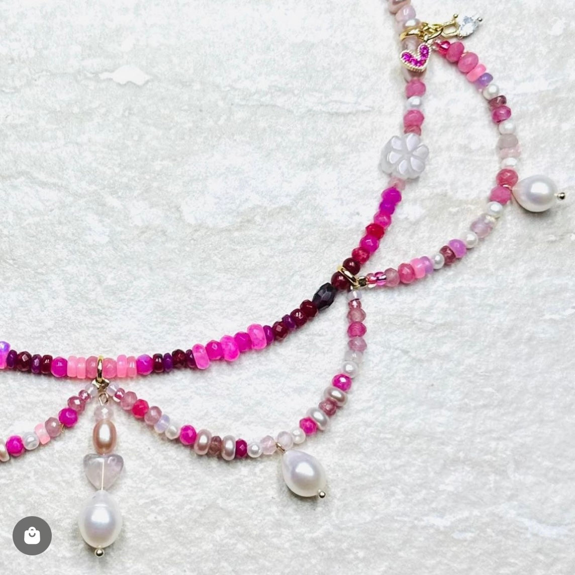 Pearl Ombré Everything  Necklace