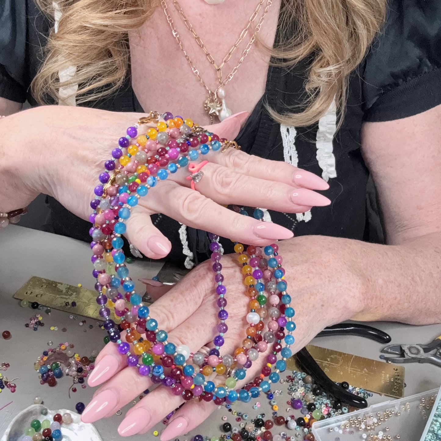 Candy Energy Strand Necklace |
Gemstone | Gold or Silver Vermeil | Clarke Palmer