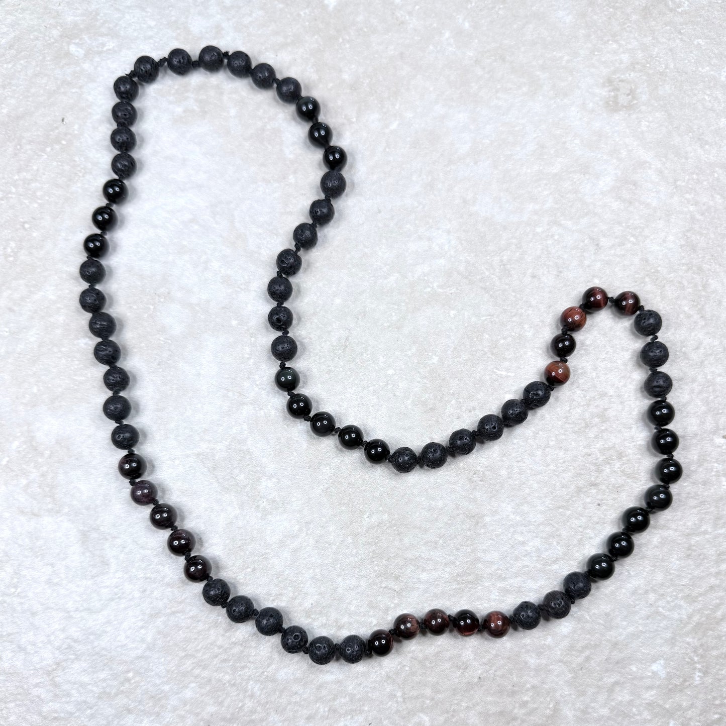Discipline Energy Strand Necklace - 76cm | Hand-Knotted Gemstone | Clarke Palmer