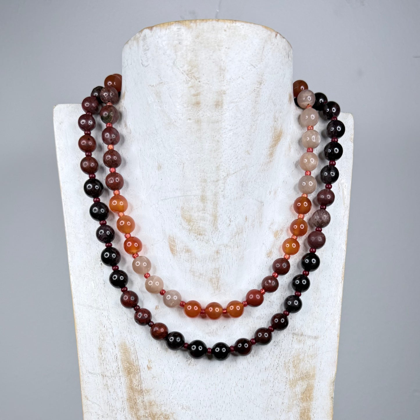Chakra Energy Necklace | 8mm Natural Stones | Handmade London | Clarke Palmer