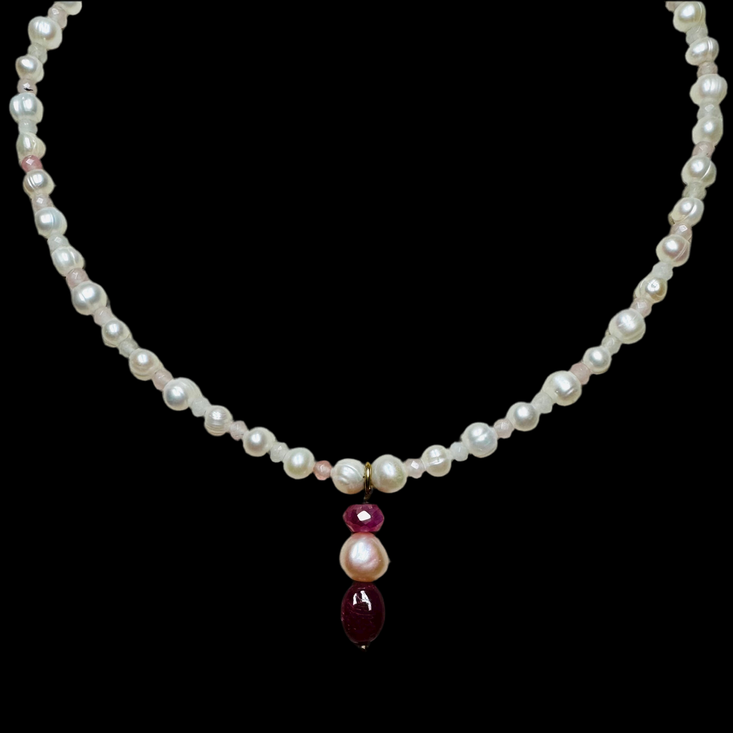 Pearl Charm Pendant Necklace