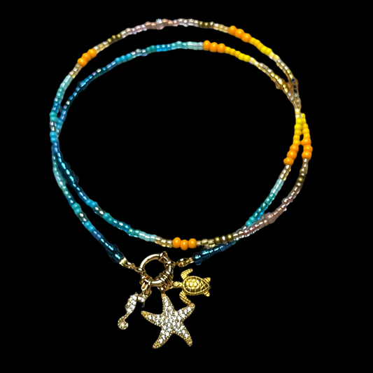 Sun Sea & Sand Clasp Necklace