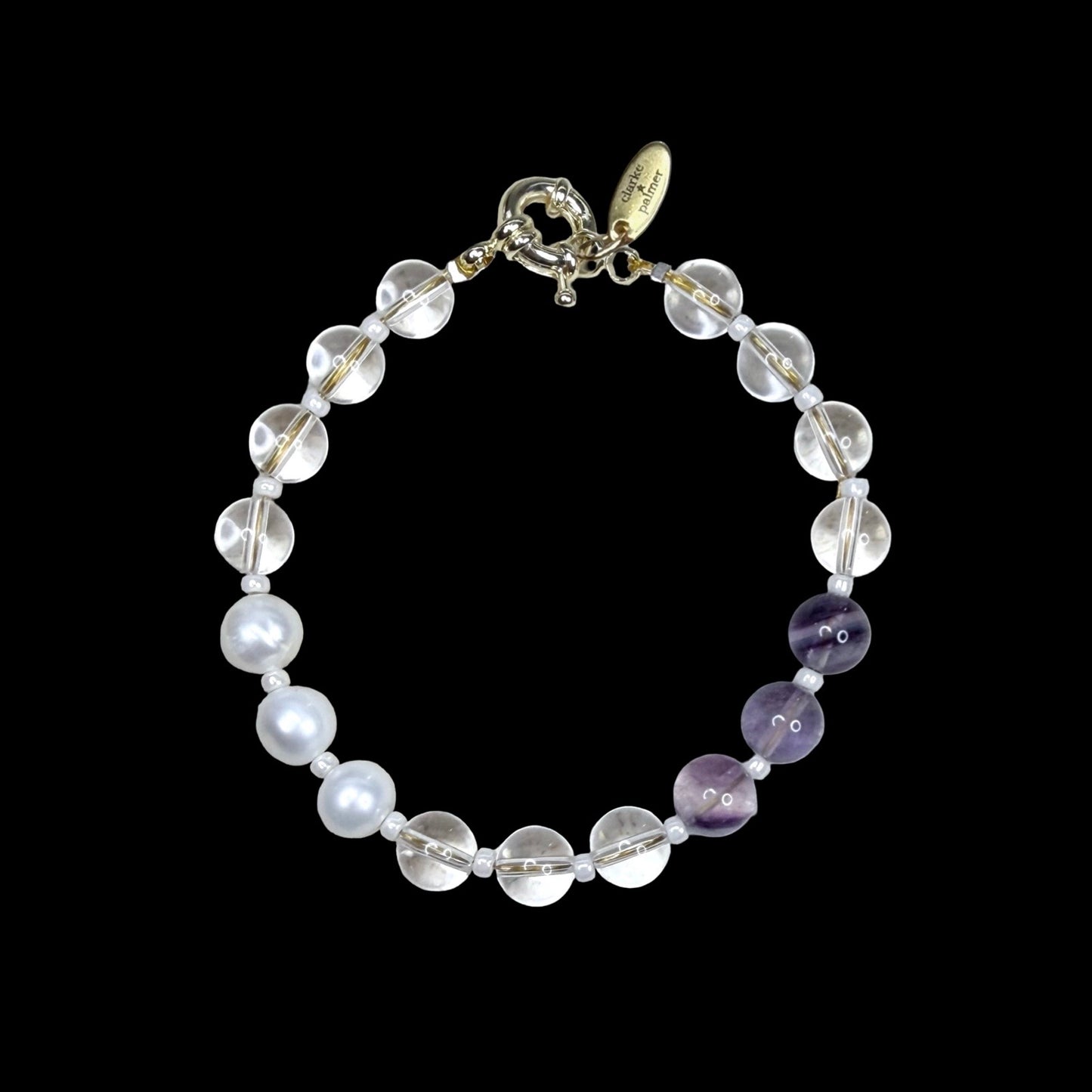 Chakra Energy Bracelet | 8mm Gemstone Stones | Handmade UK | Clarke Palmer