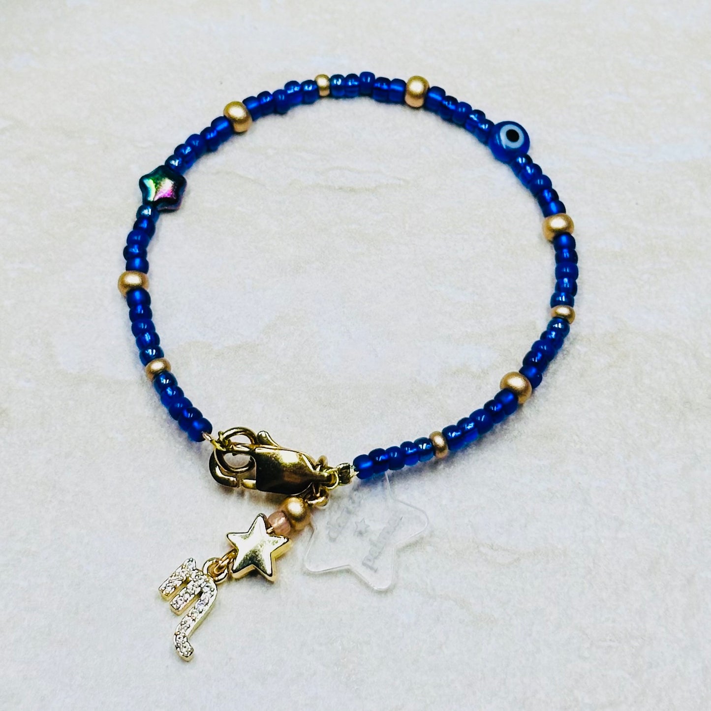 Evil Eye Beaded Horoscope Bracelet