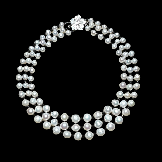 Large Pearl & Spinel Necklace