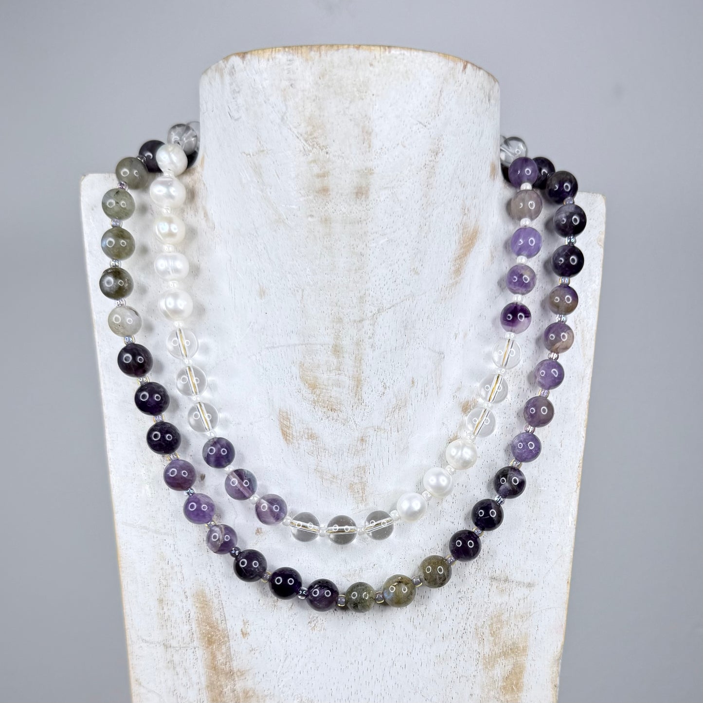 Chakra Energy Necklace | 8mm Natural Stones | Handmade London | Clarke Palmer