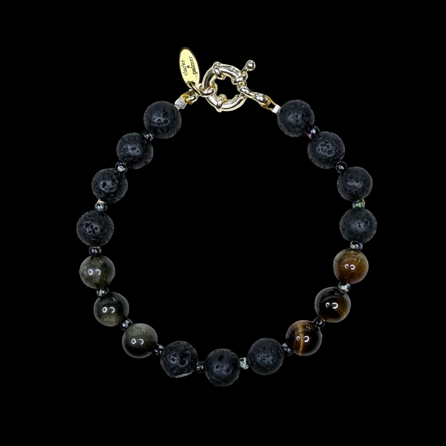 Chakra Energy Bracelet | 8mm Gemstone Stones | Handmade UK | Clarke Palmer