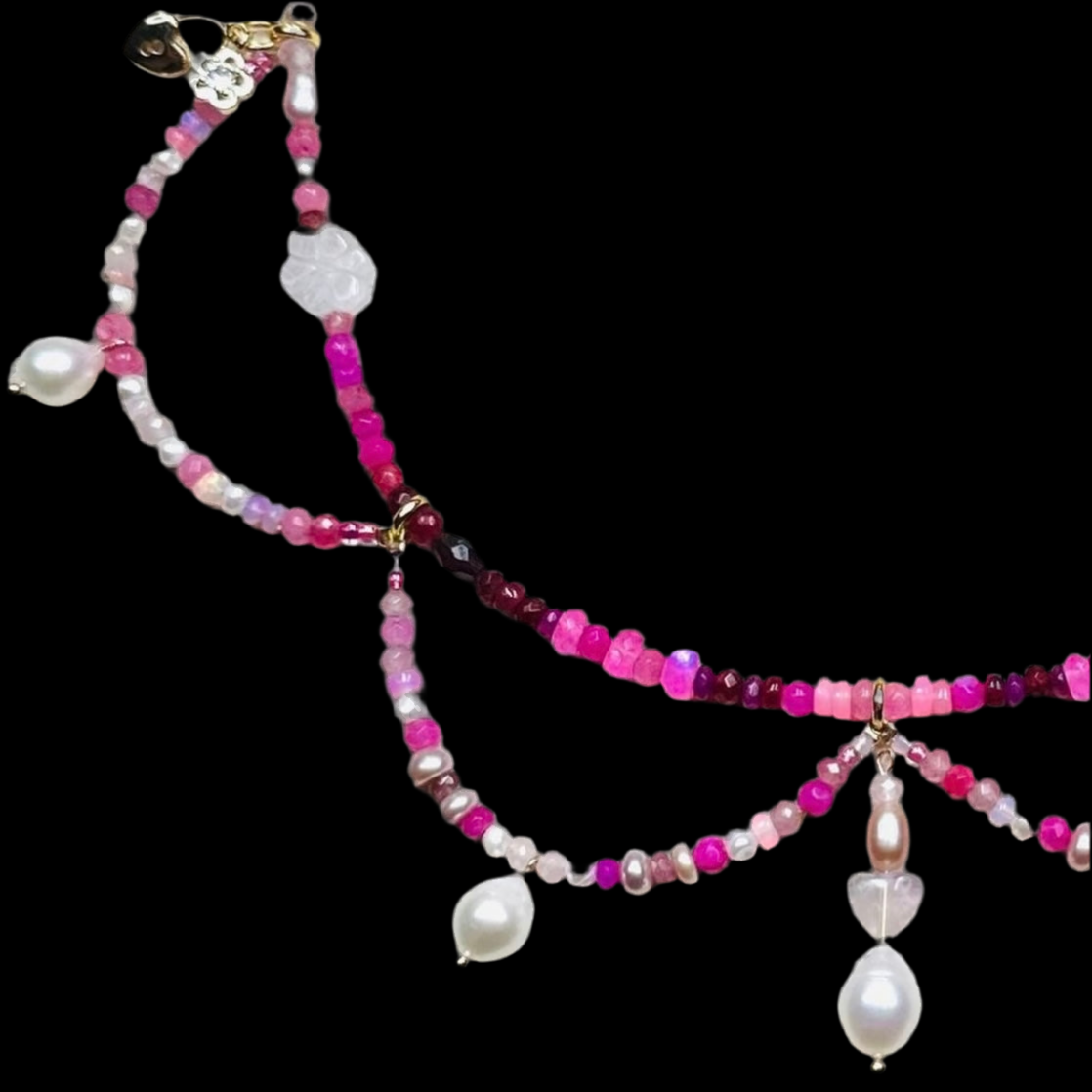 Pearl Ombré Everything  Necklace