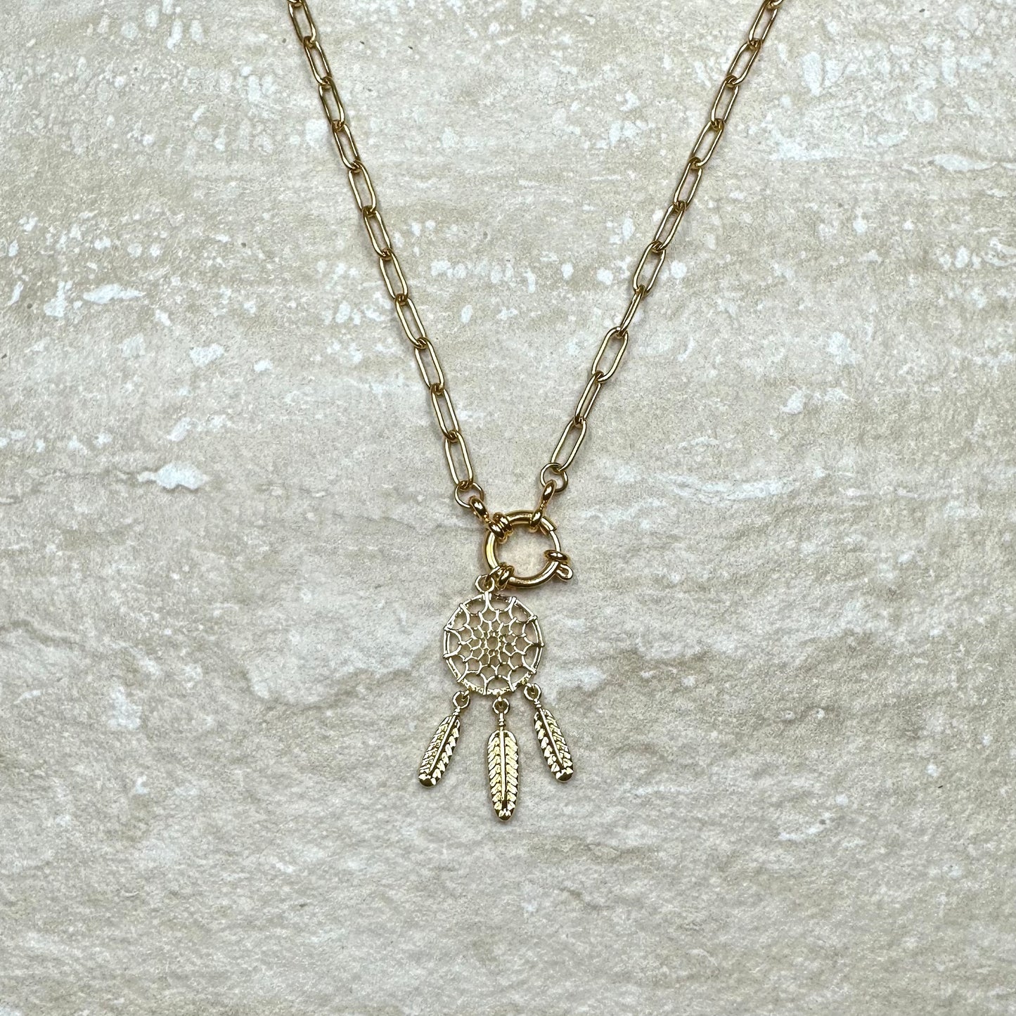 Gold Vermeil Charm Necklace