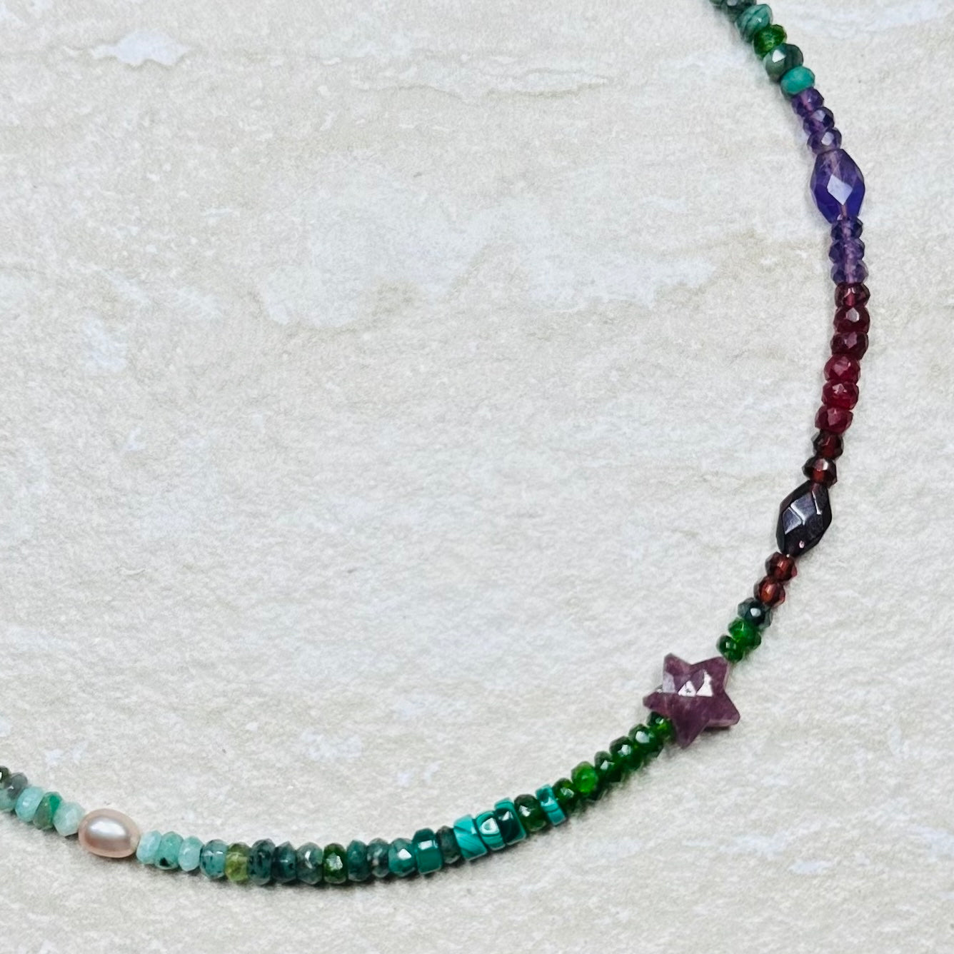 ‘Eden’ Ombré Gemstone Bespoke Necklace