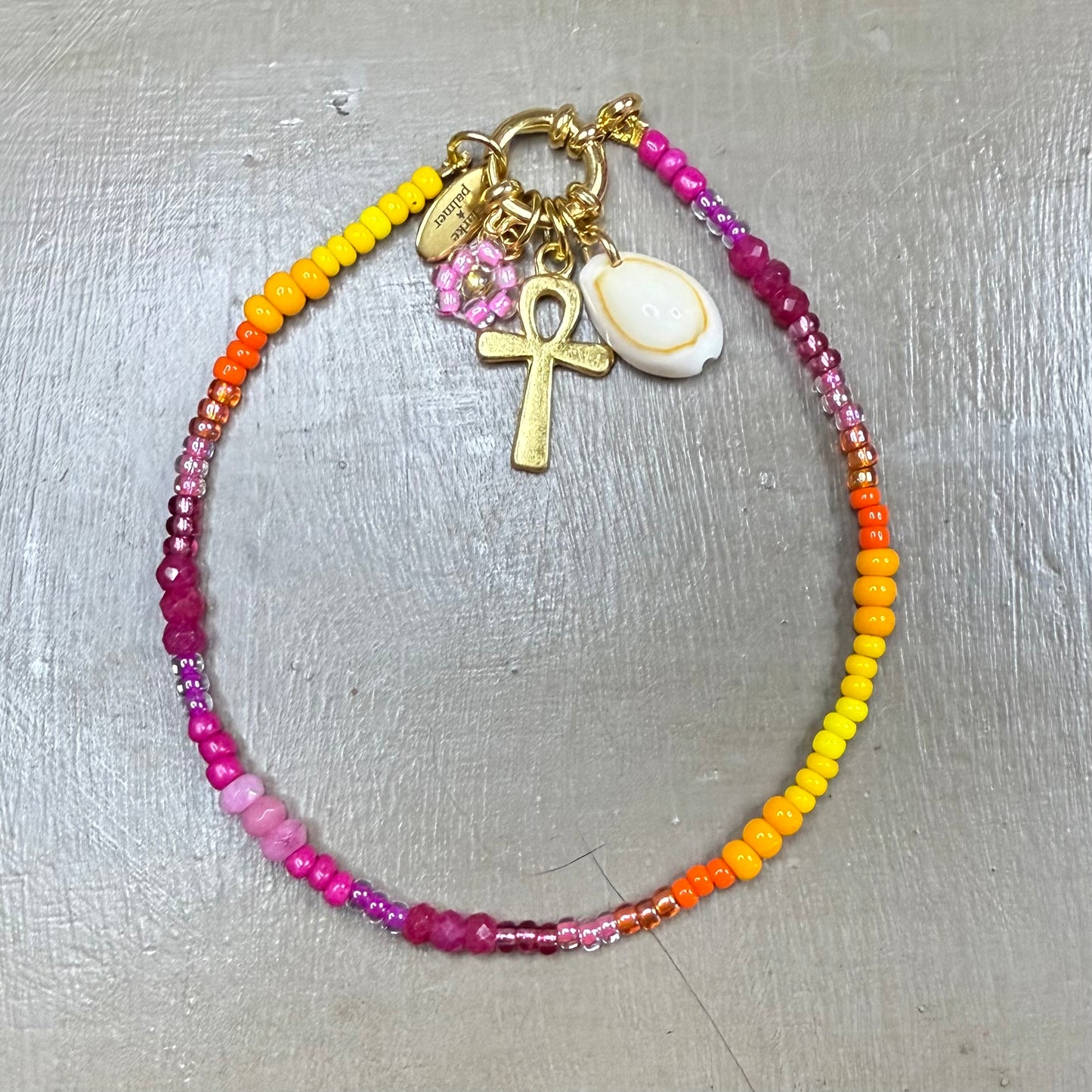 Golden Sunlight Charm Anklet