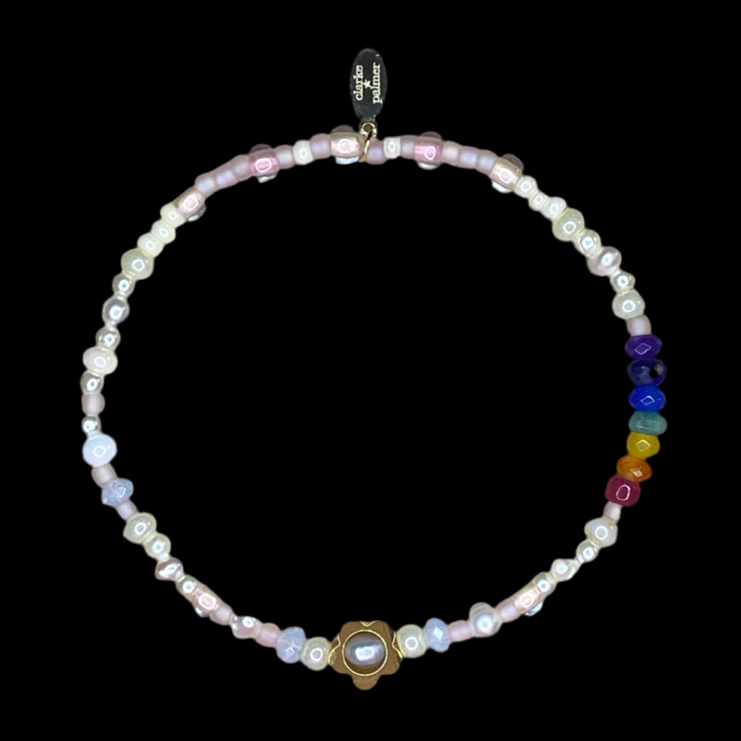 Daisy, Pearl and Precious Rainbow Bracelet