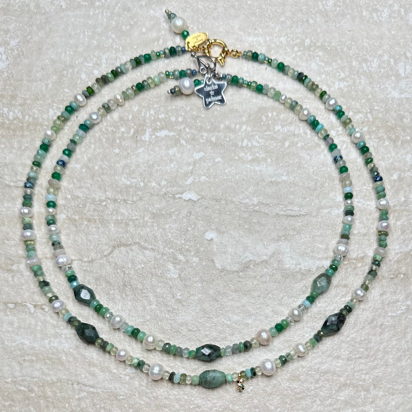 Emerald Pearl Necklace