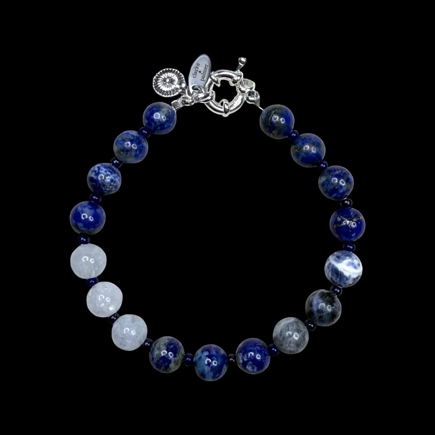 Chakra Energy Bracelet | 8mm Gemstone Stones | Handmade UK | Clarke Palmer