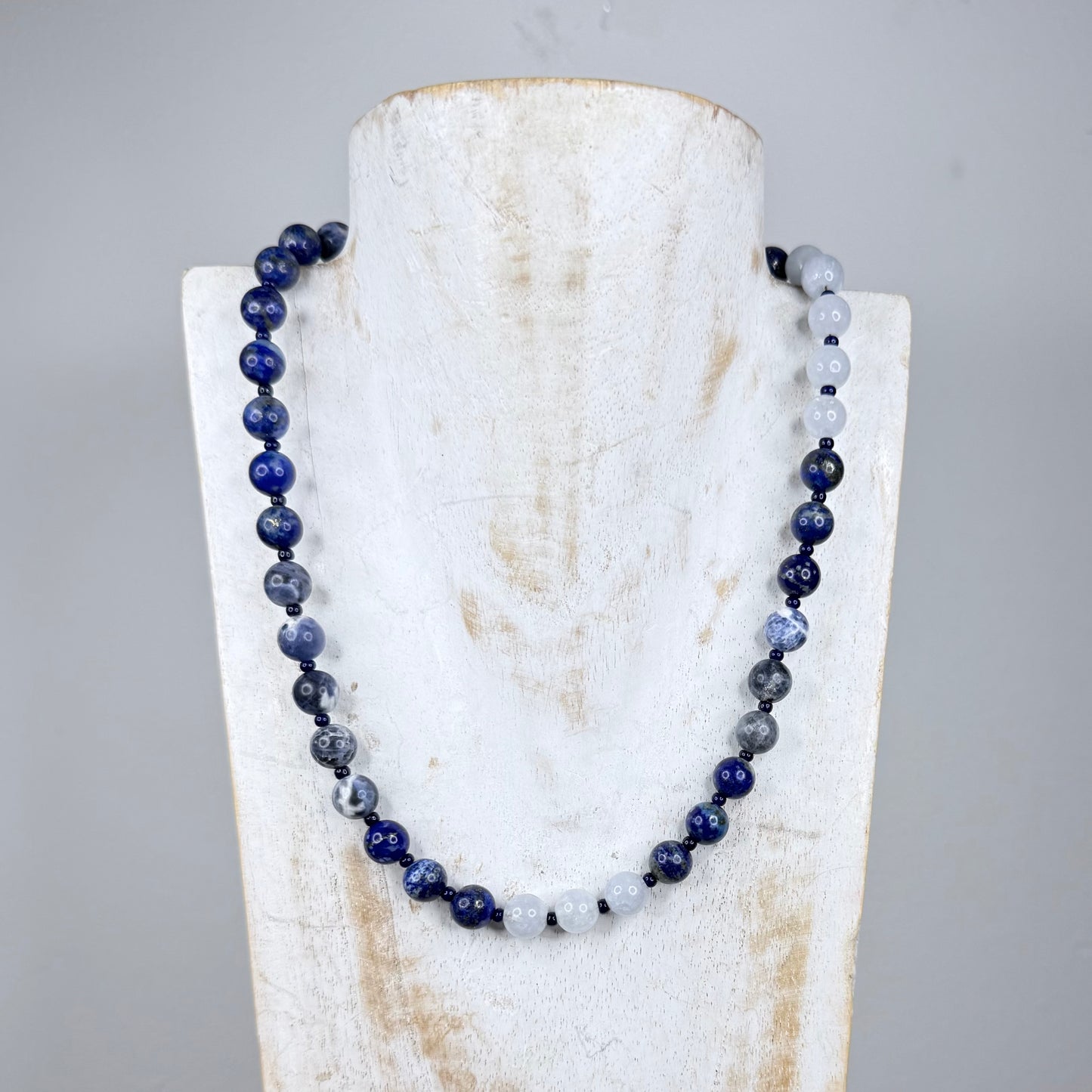 Chakra Energy Necklace | 8mm Natural Stones | Handmade London | Clarke Palmer