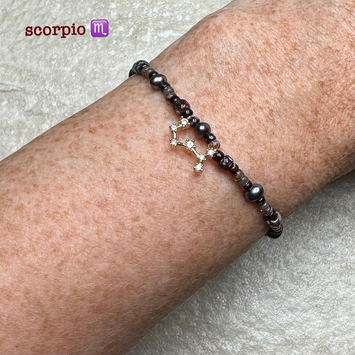 Constellation Star Sign Bracelet | Gold Vermeil Charms, Pearl | Clarke Palmer