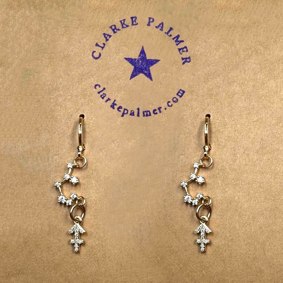 Constellation Horoscope Charm Earrings