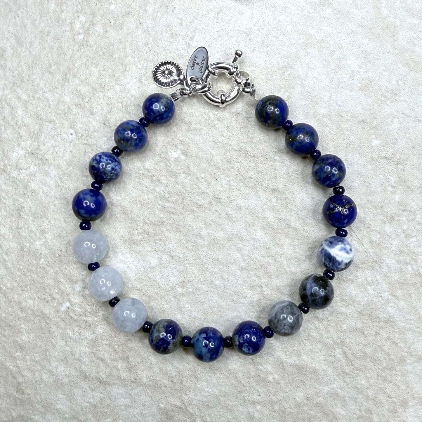 Chakra Energy Bracelet | 8mm Gemstone Stones | Handmade UK | Clarke Palmer