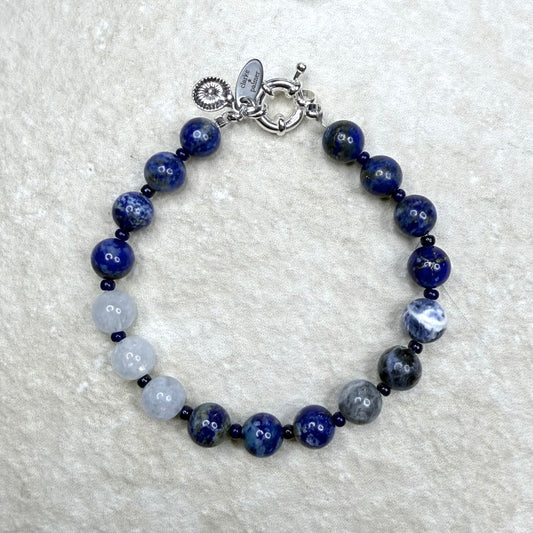 Lapis Lazuli Energy Bracelet | Throat Chakra | Communication & Clarity | Handmade UK | Clarke Palmer