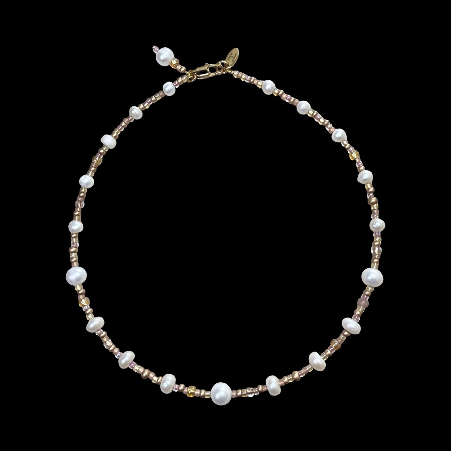 LUSTRE Necklace - Freshwater Pearl, Miyuki Bead - Handmade - CLARKE PALMER